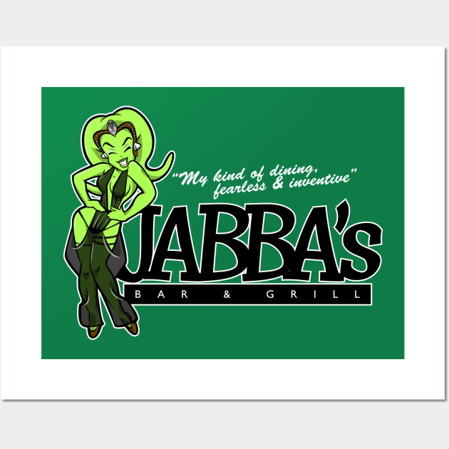 Jabbas Bar & Grill Wall Art by boltfromtheblue